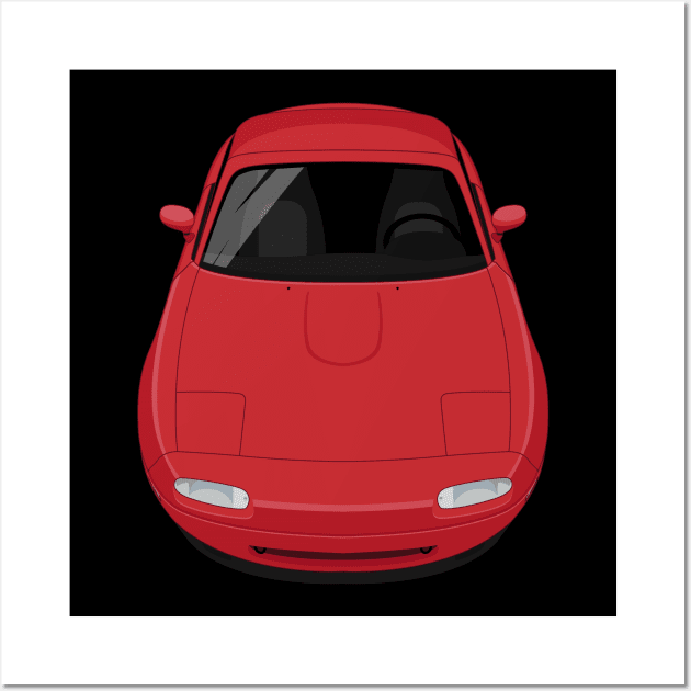 MX-5  Miata NA 1st gen 1990-1997 - Red Wall Art by jdmart